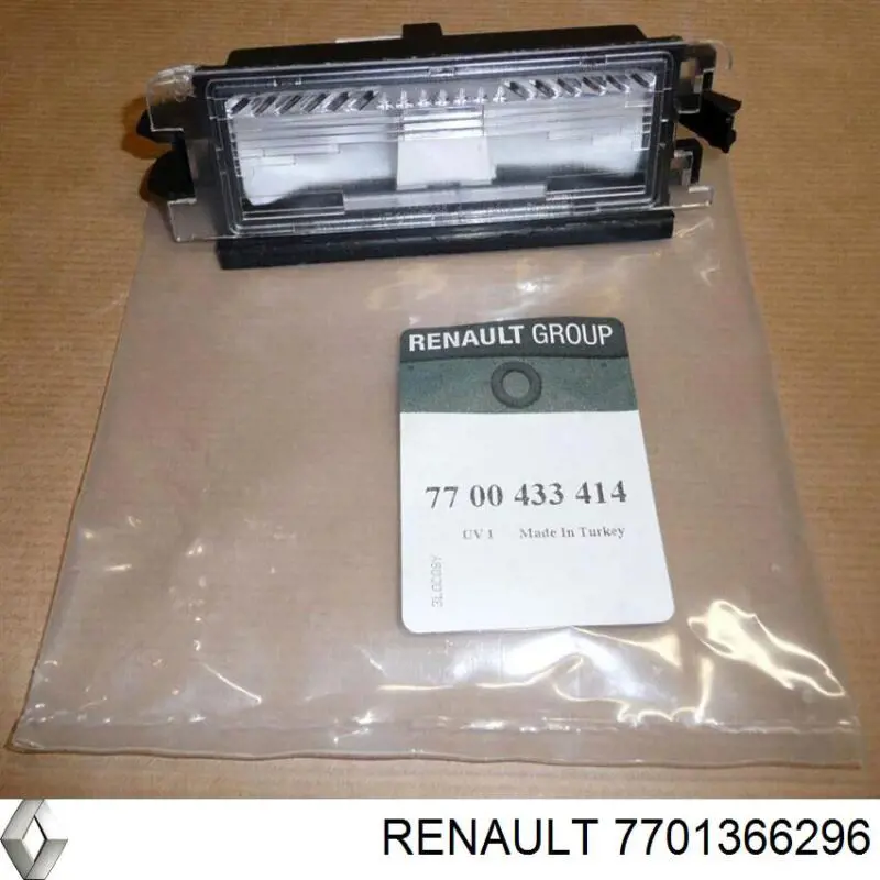 Luz de matrícula para Renault 19 (B53, C53)