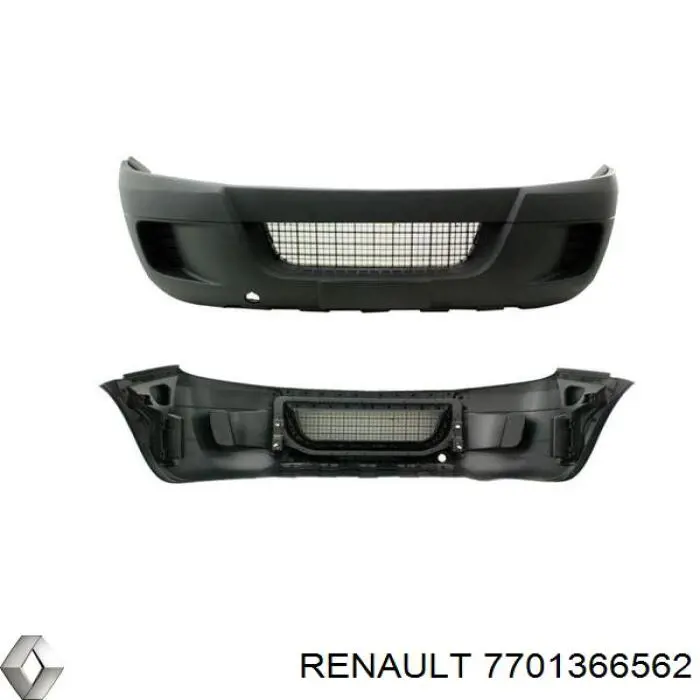 Paragolpes 7701366562 Renault (RVI)