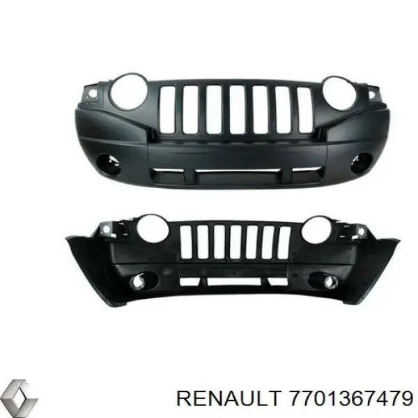 Paragolpes 7701367479 Renault (RVI)