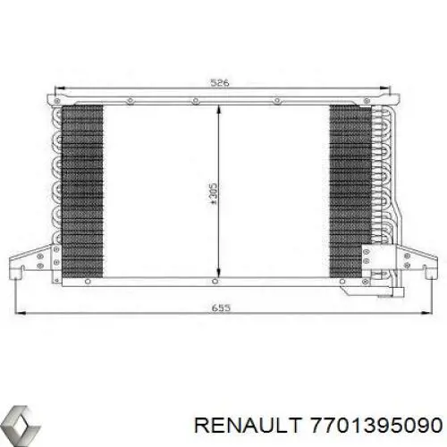 7701395090 Renault (RVI) radiador