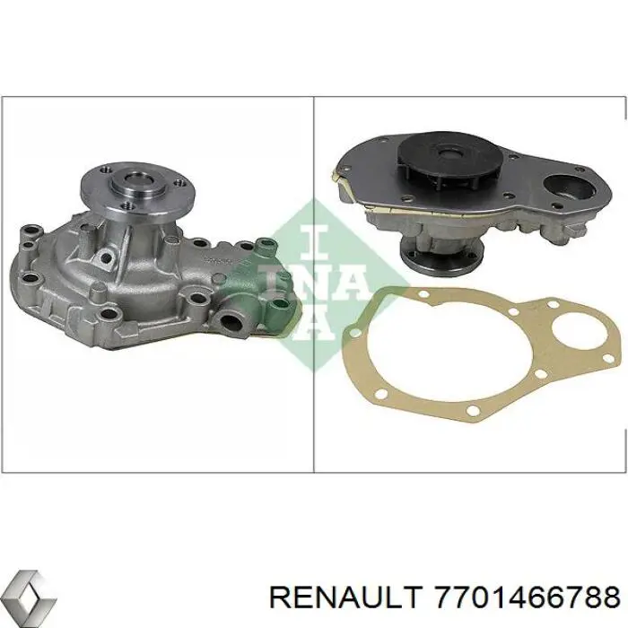 7701466788 Renault (RVI) bomba de agua