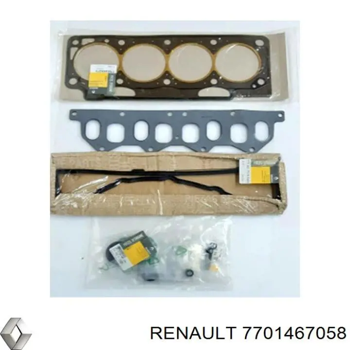 7701467058 Renault (RVI) juego de juntas de motor, completo, superior