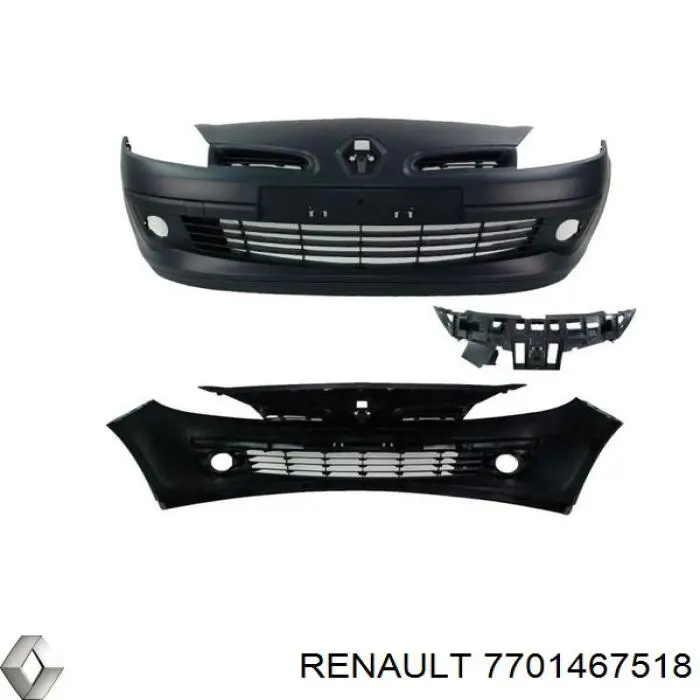 7701467518 Renault (RVI) paragolpes delantero
