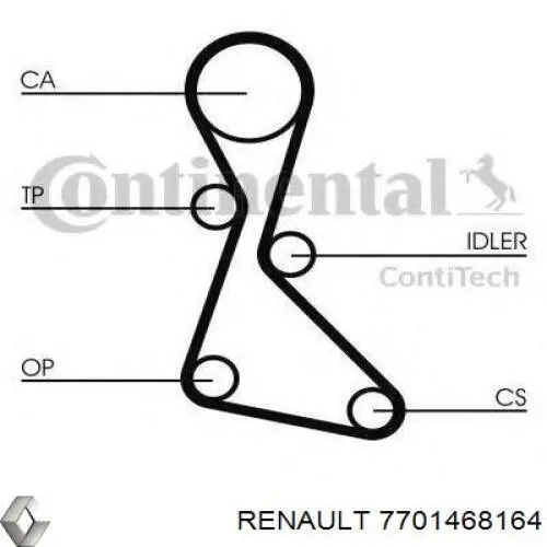 7701468164 Renault (RVI)