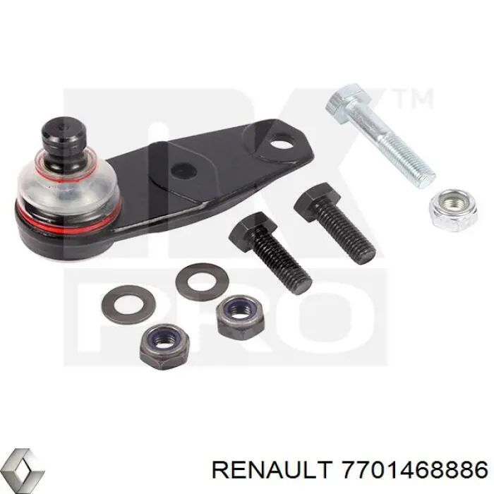 7701468886 Renault (RVI) árbol de transmisión delantero derecho