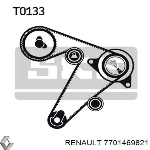 8671018749 Renault (RVI) Kit correa de distribución