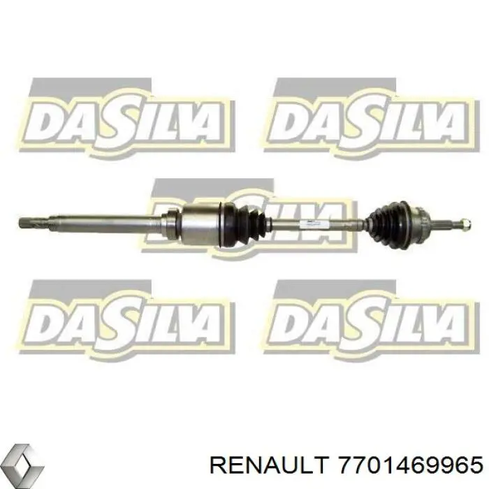 7701469965 Renault (RVI) árbol de transmisión delantero derecho