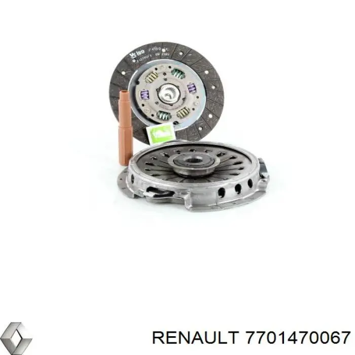 7701470067 Renault (RVI) kit de embrague (3 partes)