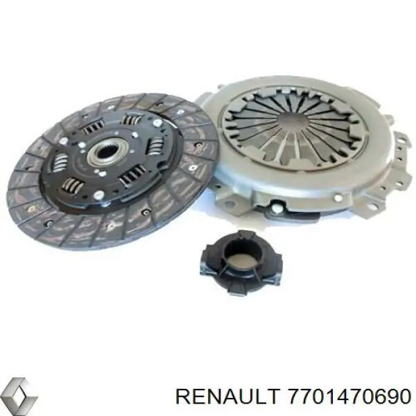 7701470690 Renault (RVI) kit de embrague (3 partes)