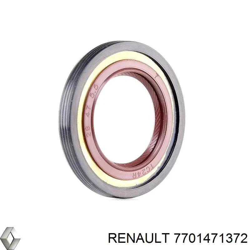 Anillo del conducto de aire de sobrealimentación 7701471372 Renault (RVI)