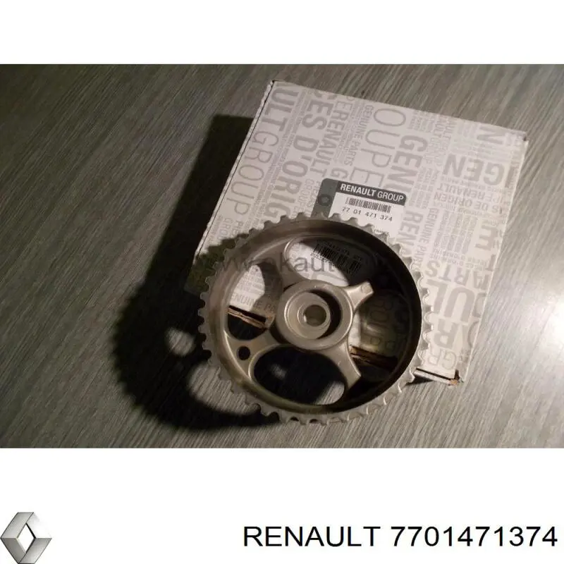 Piñón del árbol de levas 7701471374 Renault (RVI)