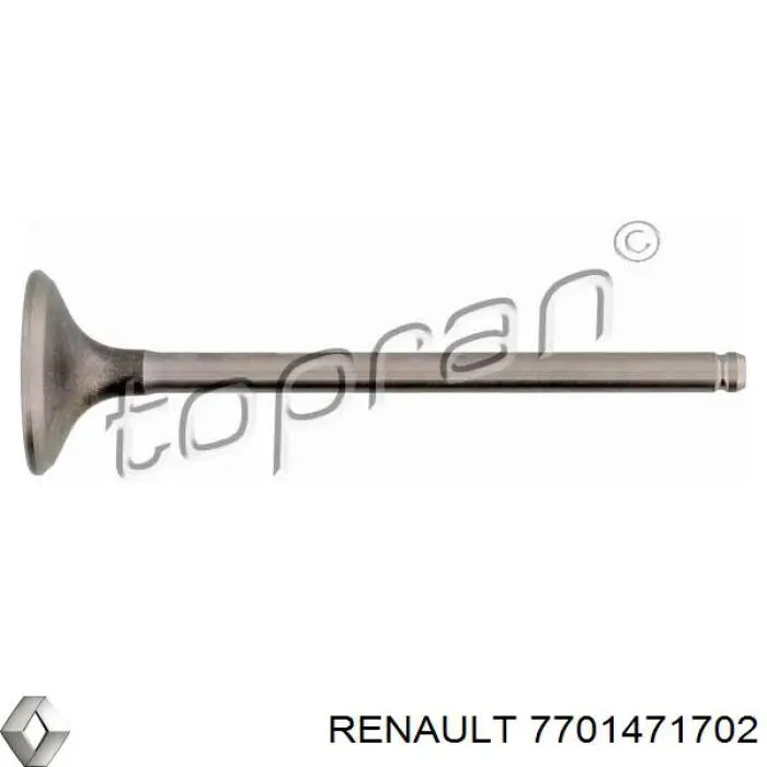 7701471702 Renault (RVI) válvula de admisión