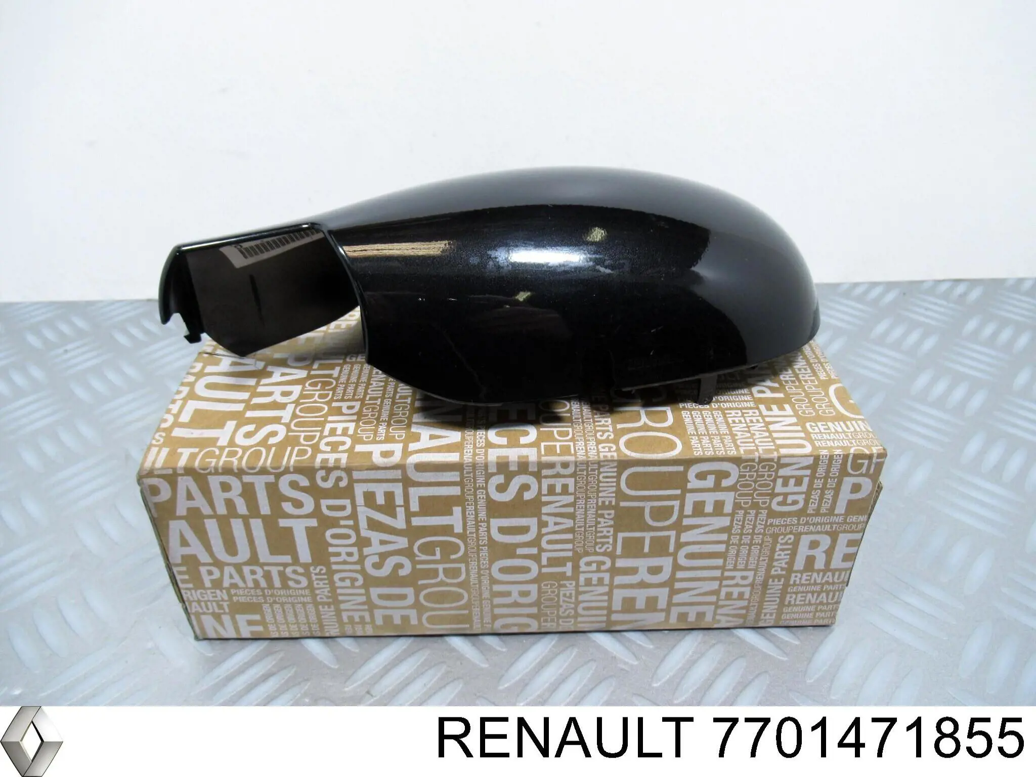 7701471855 Renault (RVI) cubierta de espejo retrovisor derecho