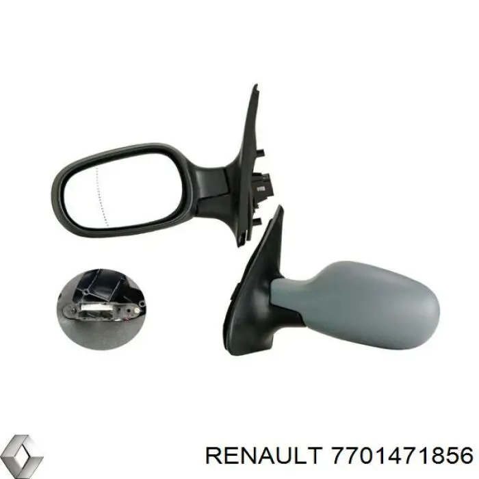 Cubierta de espejo retrovisor izquierdo Renault (RVI) 7701471856 precio, desde 13,72 EUR