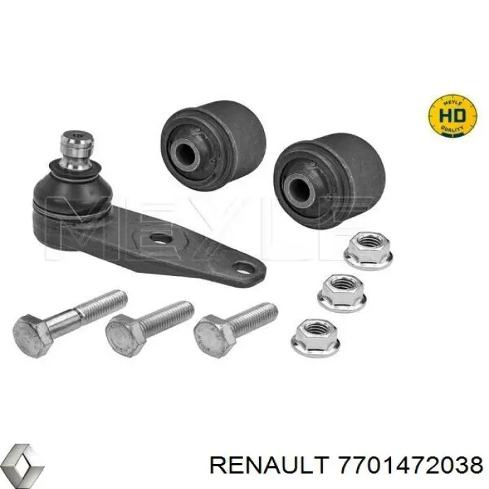 Rótula inferior de suspensión Renault (RVI) 7701472038 precio, desde 13,46 EUR