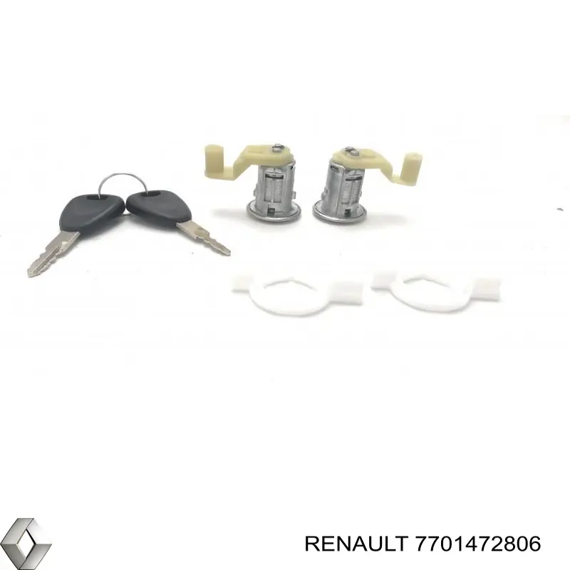 Cilindro de cerradura de puerta delantera Renault Clio 2 (B, C, B01)