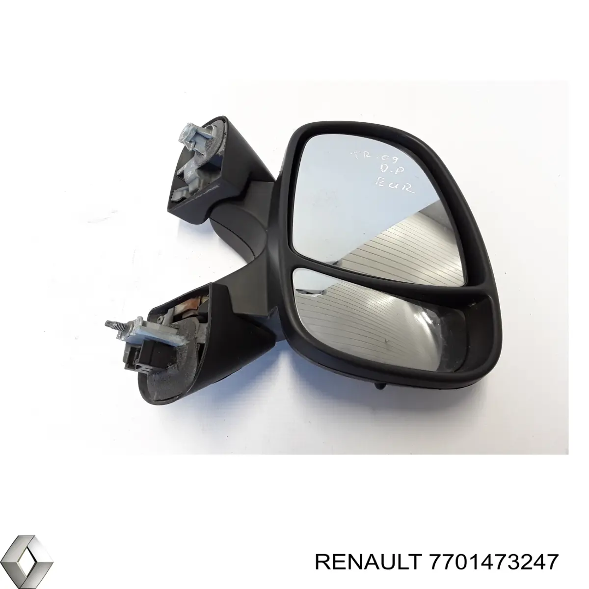 Espejo de retrovisor derecho 7701473247 Renault (RVI)