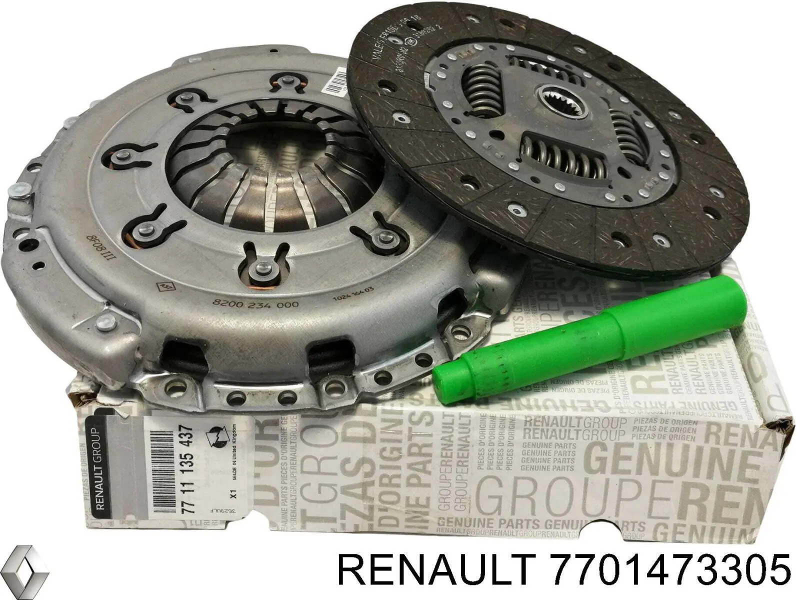 7701473305 Renault (RVI) kit de embrague (3 partes)