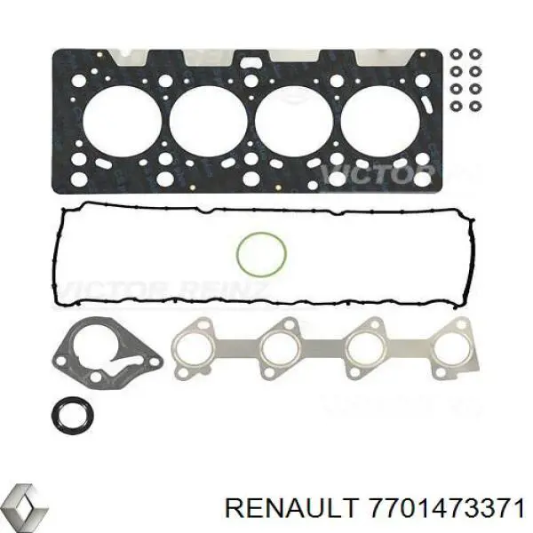 7701473371 Renault (RVI) Juego de juntas superiores de motor