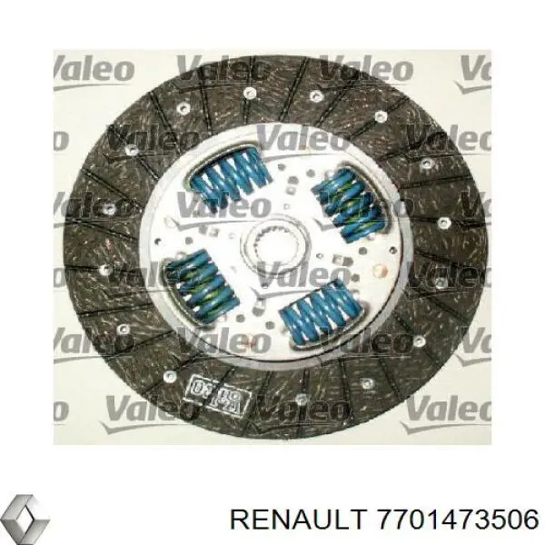 7701473506 Renault (RVI) kit de embrague (3 partes)