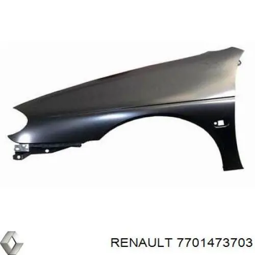 Guardabarros delantero derecho para Renault Megane (BM0, CM0)