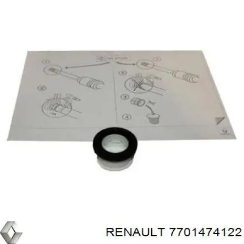 7701474122 Renault (RVI) anillo retén de semieje, eje delantero, derecho