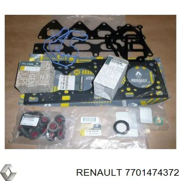 7701474372 Renault (RVI) juego de juntas de motor, completo, superior