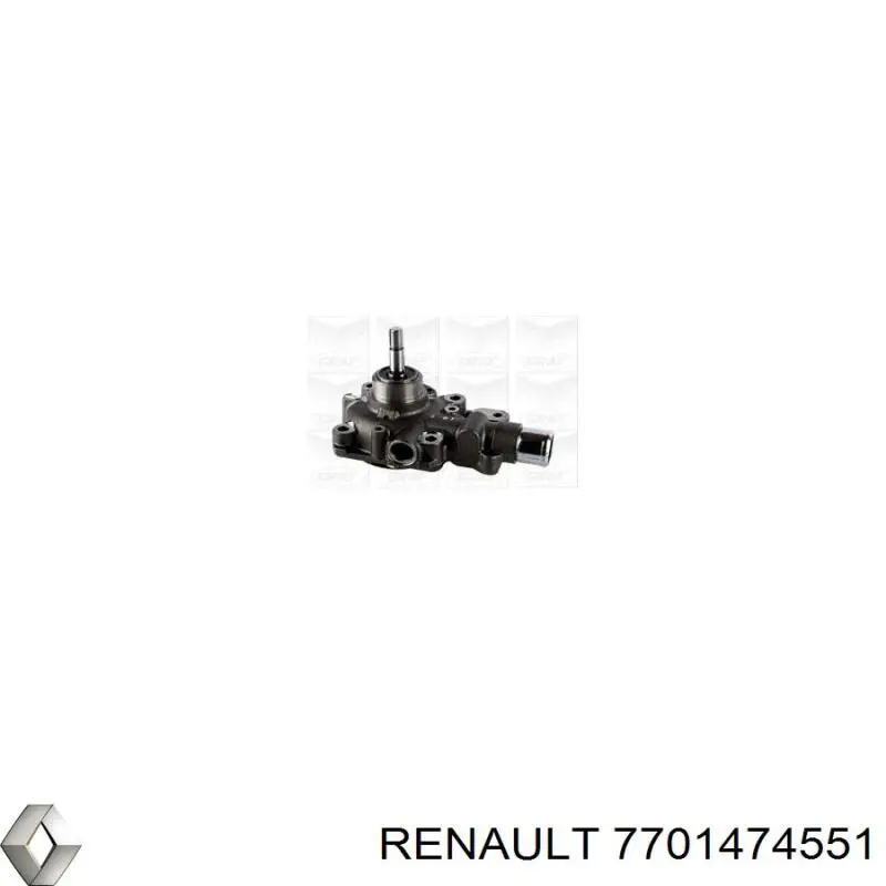 7701474551 Renault (RVI) Bomba refrigerante coche