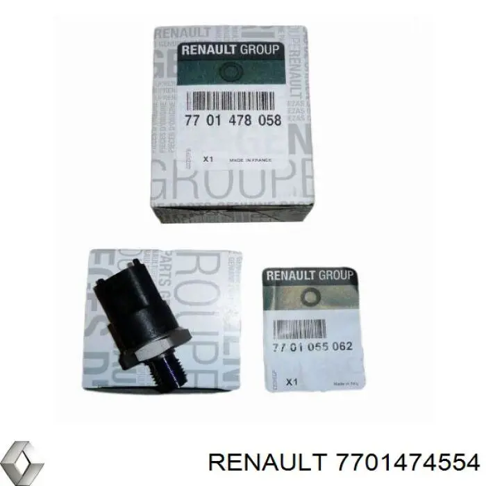 7701474554 Renault (RVI) sensor de presión de combustible