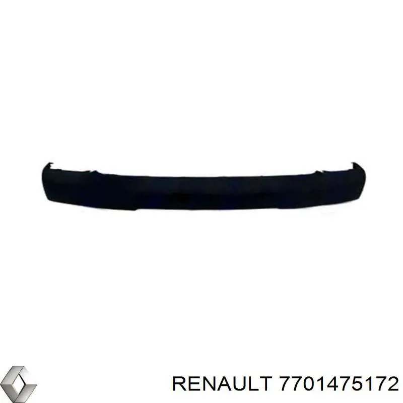 7701475172 Renault (RVI) protector parachoques trasero