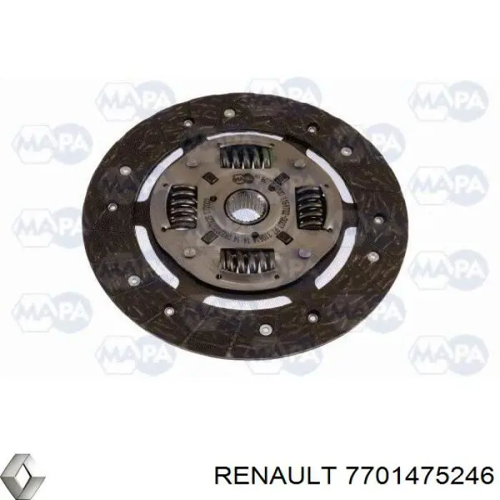 7701475246 Renault (RVI) kit de embrague (3 partes)