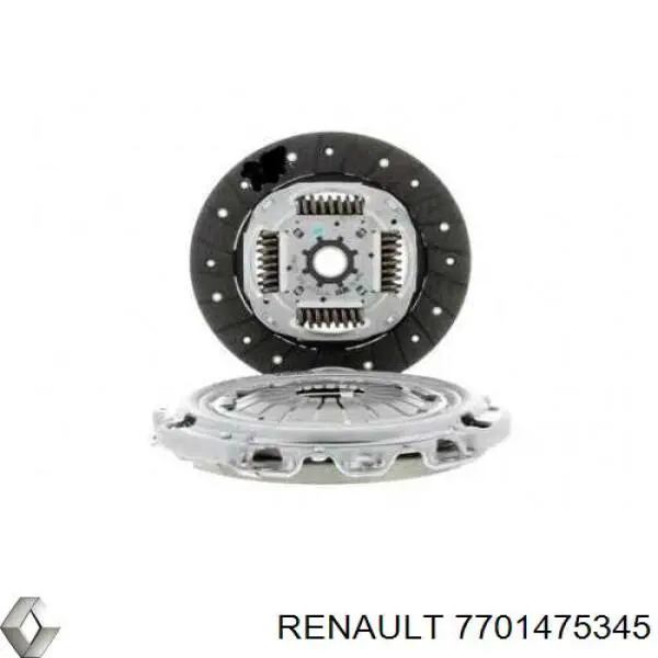 7701475345 Renault (RVI) kit de embrague (3 partes)