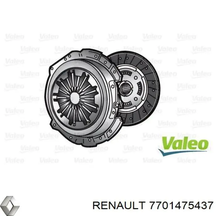Mecanismo de embrague Renault (RVI) 7701475437 precio, desde 117,81 EUR