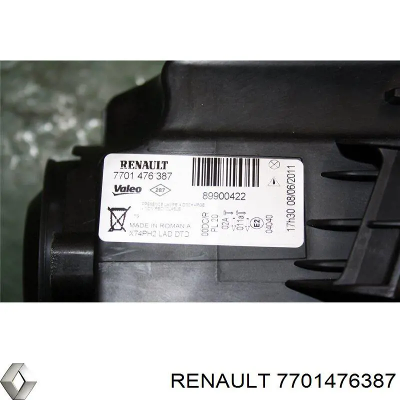 7701476387 Renault (RVI) faro derecho
