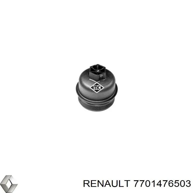 Tapa del filtro de aceite 7701476503 Renault (RVI)