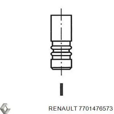 7701476573 Renault (RVI) válvula de admisión