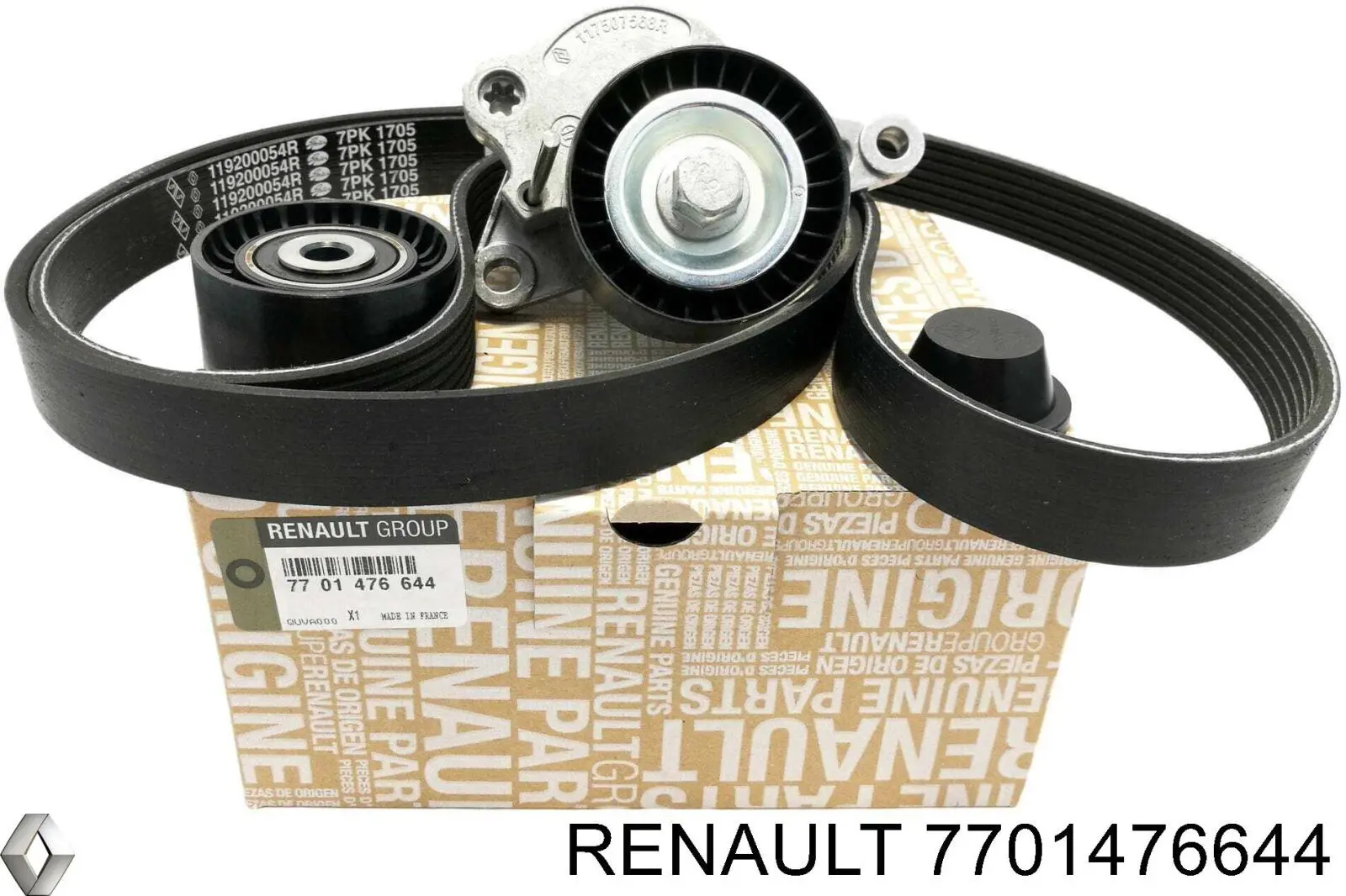 Correa de transmisión Renault (RVI) 7701476644