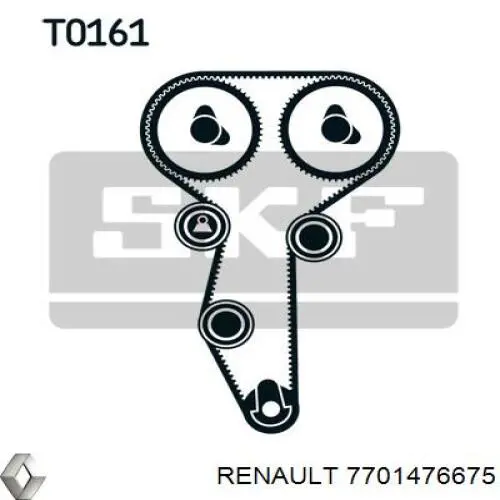 7701476675 Renault (RVI) kit de correa de distribución