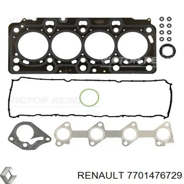 Comprar 7701476729 Renault (RVI) Juego de juntas superiores de motor