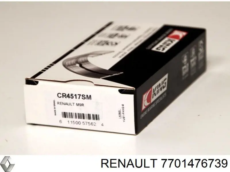 7701476739 Renault (RVI) cojinetes de biela