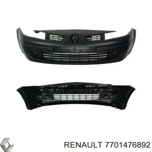 7701476892 Renault (RVI) paragolpes delantero