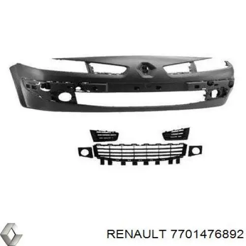 Parachoques delantero Renault (RVI) 7701476892 precio, desde 201,83 EUR
