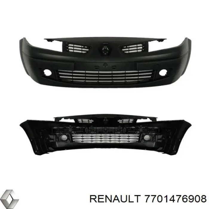 Rejilla de antinieblas, parachoques delantero para Renault Megane (BM0, CM0)
