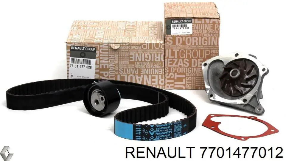 7701477012 Renault (RVI) kit de correa de distribución
