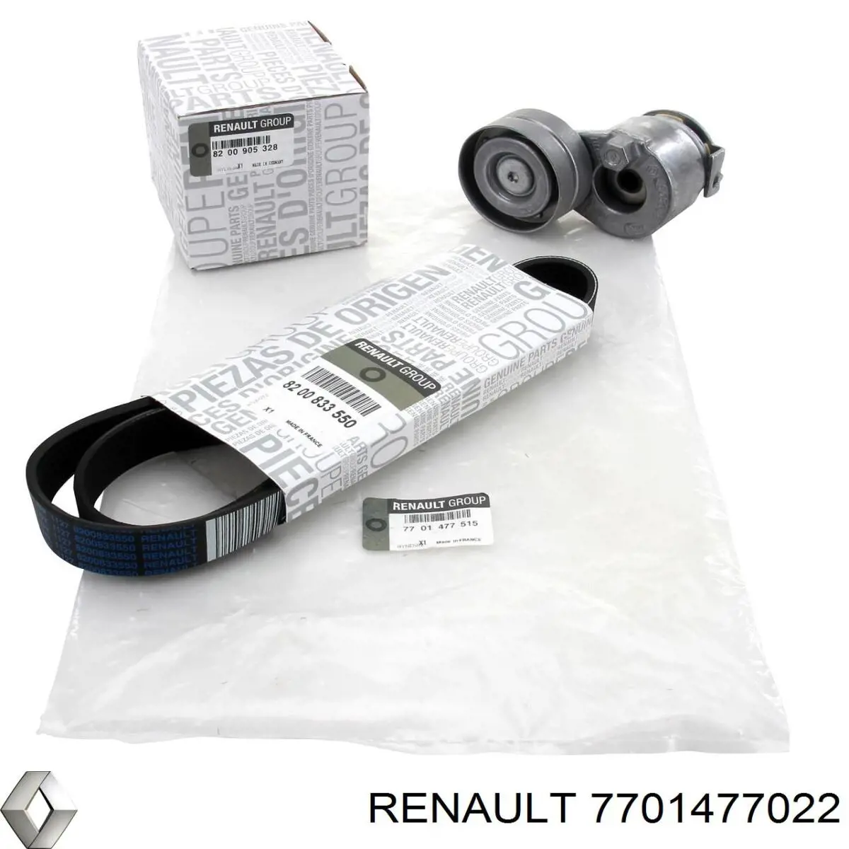 7701477022 Renault (RVI) kit de correa de distribución
