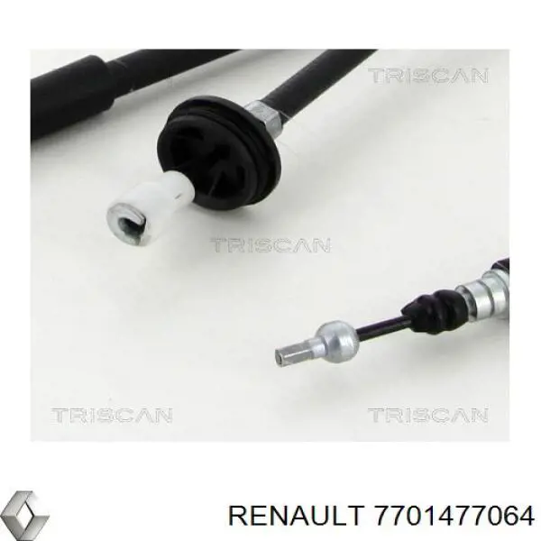 Comprar 7701477064 Renault (RVI) Cable de freno de mano trasero derecho/izquierdo