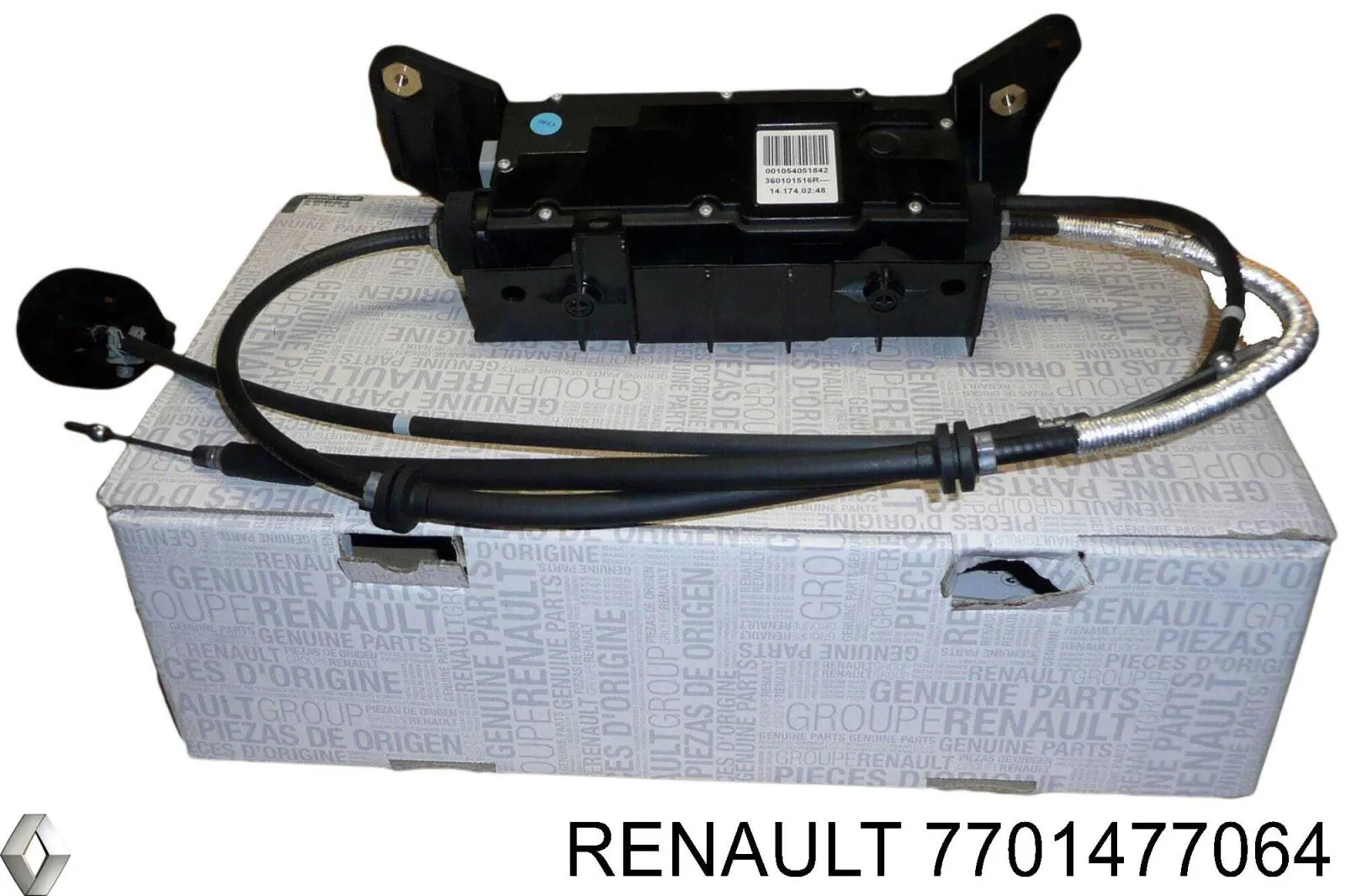 7701477064 Renault (RVI) cable de freno de mano trasero derecho/izquierdo