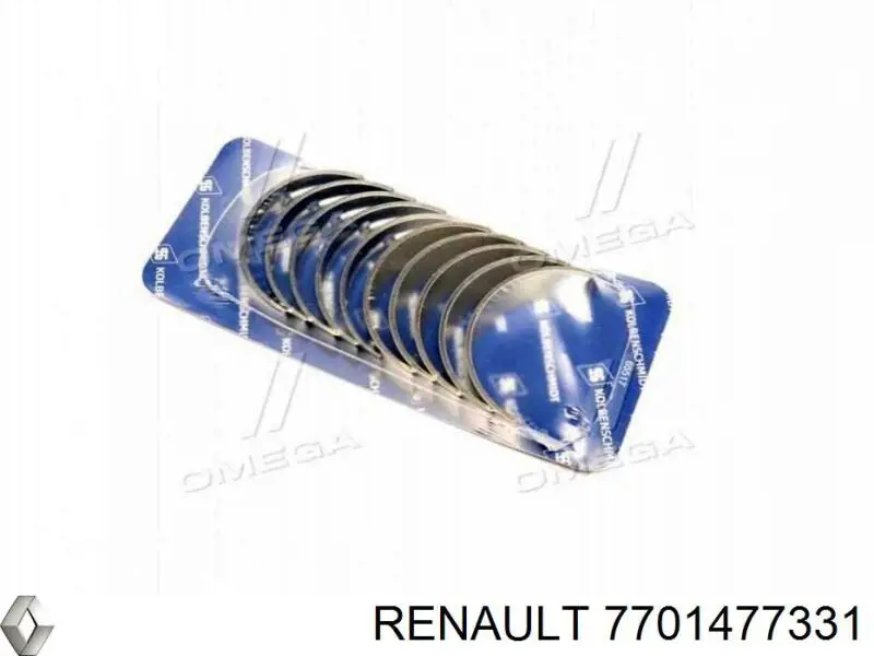 7701477331 Renault (RVI) juego de cojinetes de cigüeñal, estándar, (std)