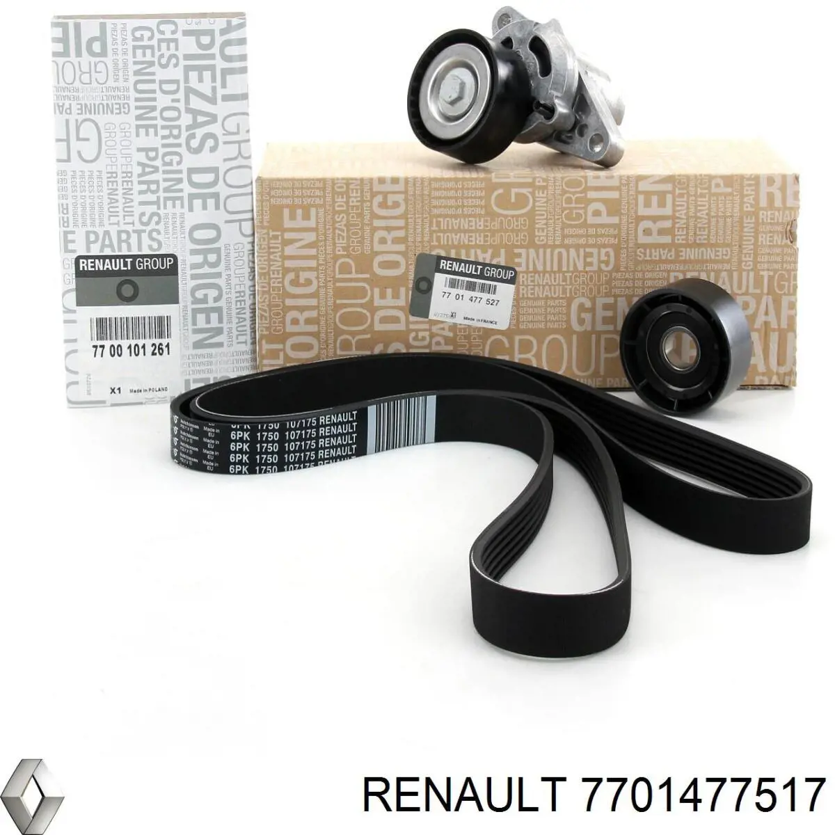 Correa de transmisión 7701477517 Renault (RVI)