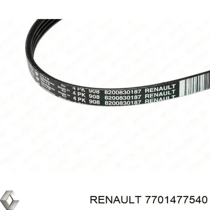Correa de transmisión Renault (RVI) 7701477540